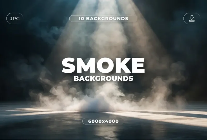 10 Unique Smoke Backgrounds | High-Resolution JPG Files for Design Projects