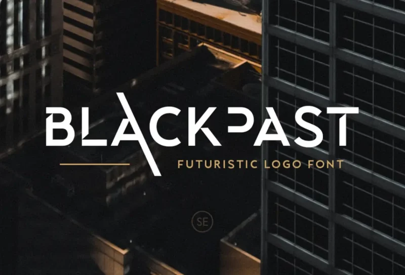 Blackpast - Futuristic Logo Font