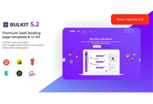 Bulkit v5.2.0 - SaaS Landing Page Template