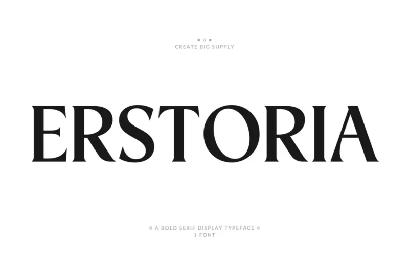 Erstoria - Bold Serif Display Font