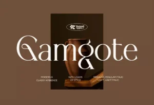 Gamgote - Luxury Serif Font