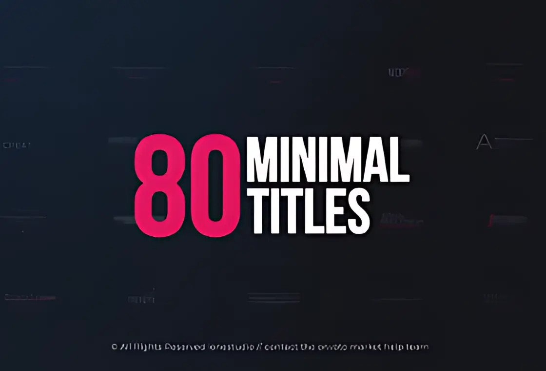 Minimal Titles Pack – Clean & Modern