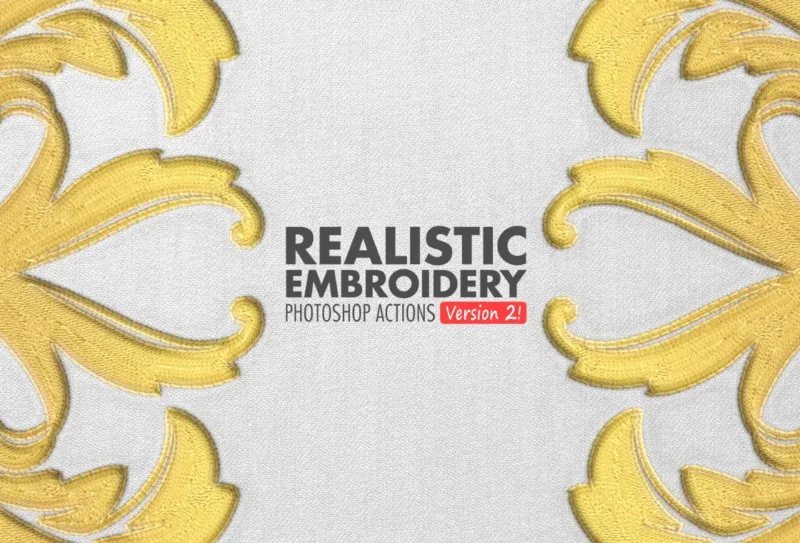 Realistic Embroidery 2 - Photoshop Actions