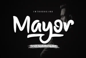 Mayor - Bold Brush Handwritten Font