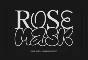 RoseMask - Versatile Combination Font Trio